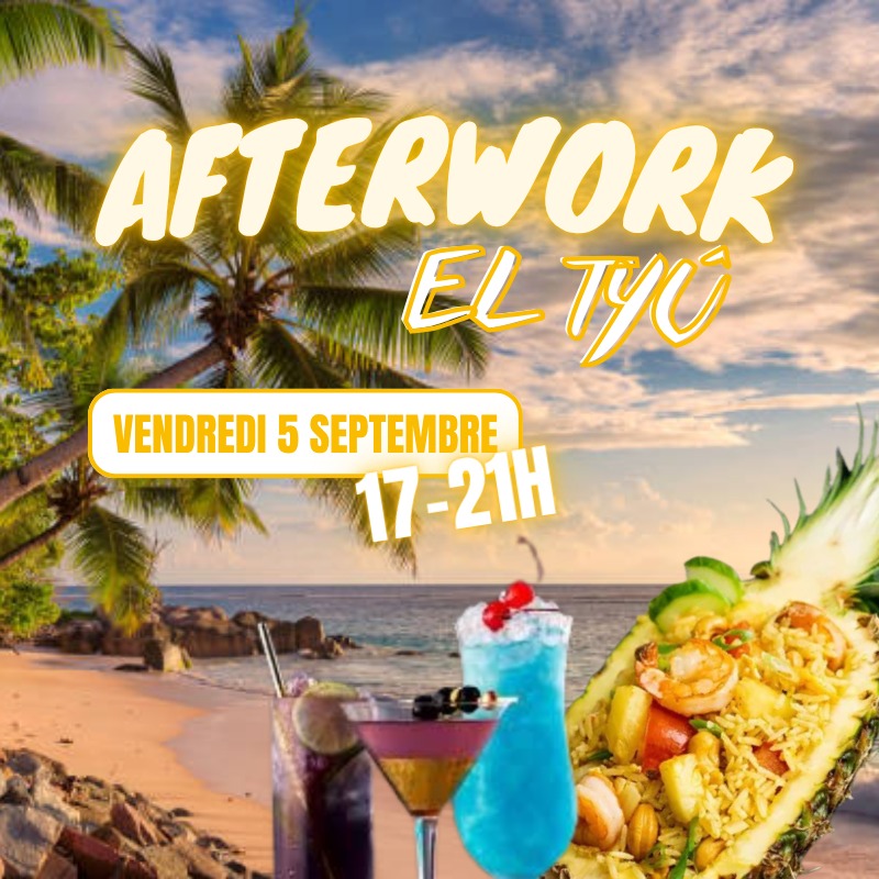 Afterwork sous les couleurs de Hawaï à El Tyû le vendredi 5 septembre 2025 de 17 h à 21 h