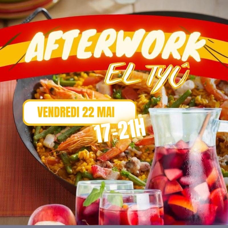 Afterwork sous les couleurs de l'Espagne El Tyû vendredi 22 mai 2026 de 17h à 21h